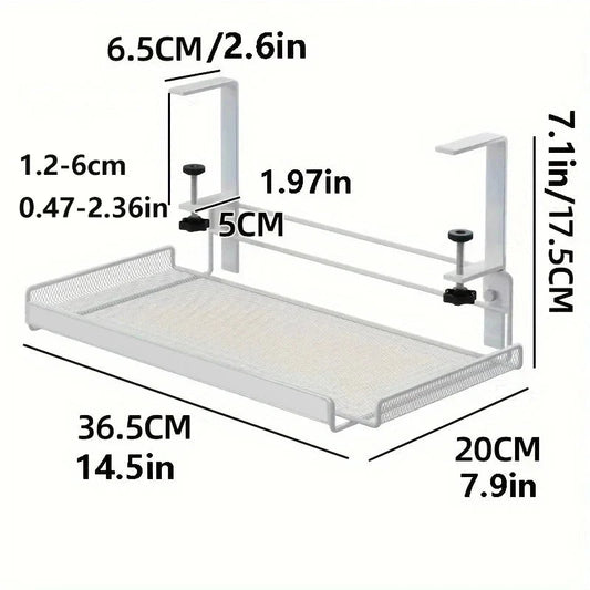 Under Desk Cable Management Tray No Drill Steel Desk Cable Organizers Wire Management Tray Cable Management Rack