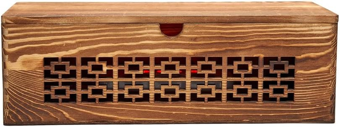 Large Wooden Decorative Cable Management Box,