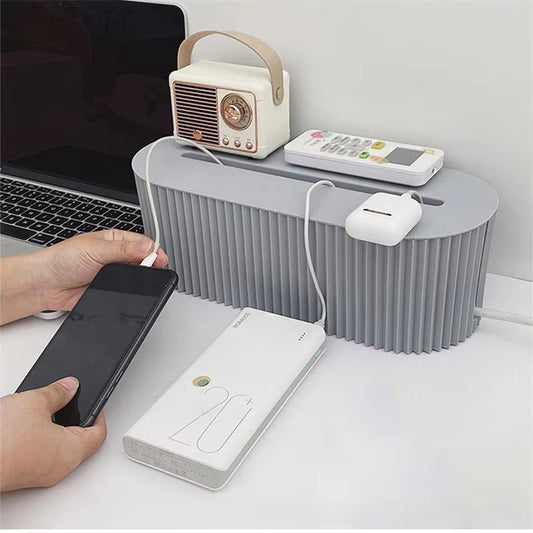 Nordic Plug Board Storage Box Cable Wire Organizer Case Socket Wireless Wifi Router Bracelet Desktop Data Line Plug Holder Shelf